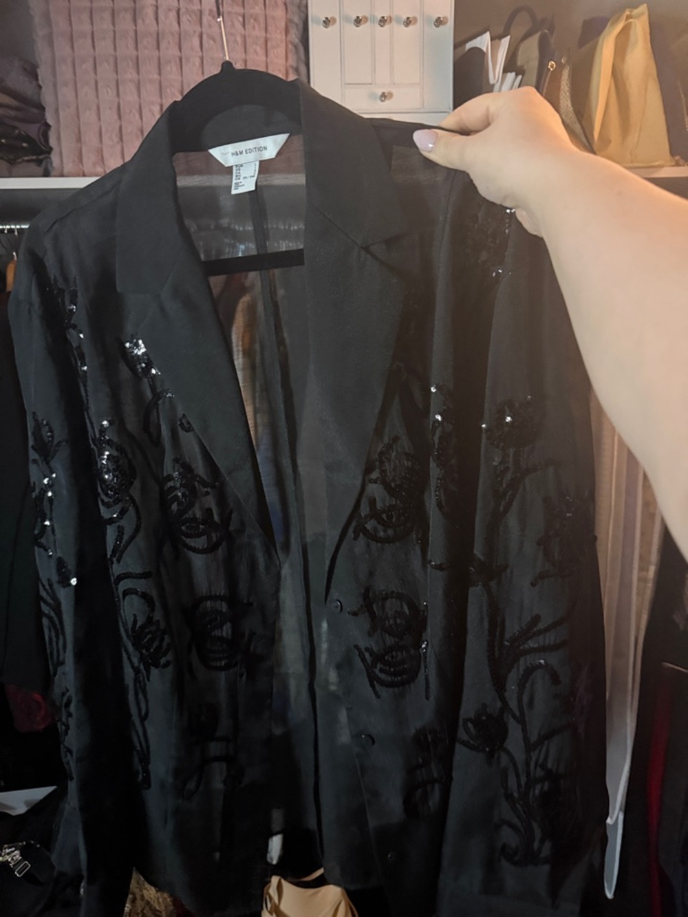H&M Organza Sequin Jacket / Shirt